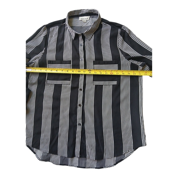 Elegant‎ Striped Button-Down Shirt Sz XL - Picture 6 of 7